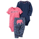 Комплекты и пижамы для девочек до 2 лет